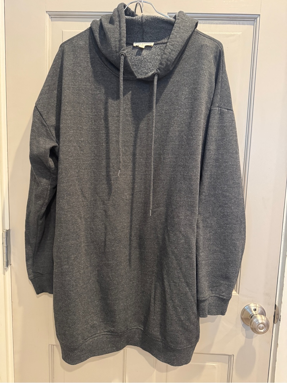 Zenana Outfitters Charcoal Gray Hooded Sweatshirt